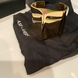 Ash and Ames gold plated cuff